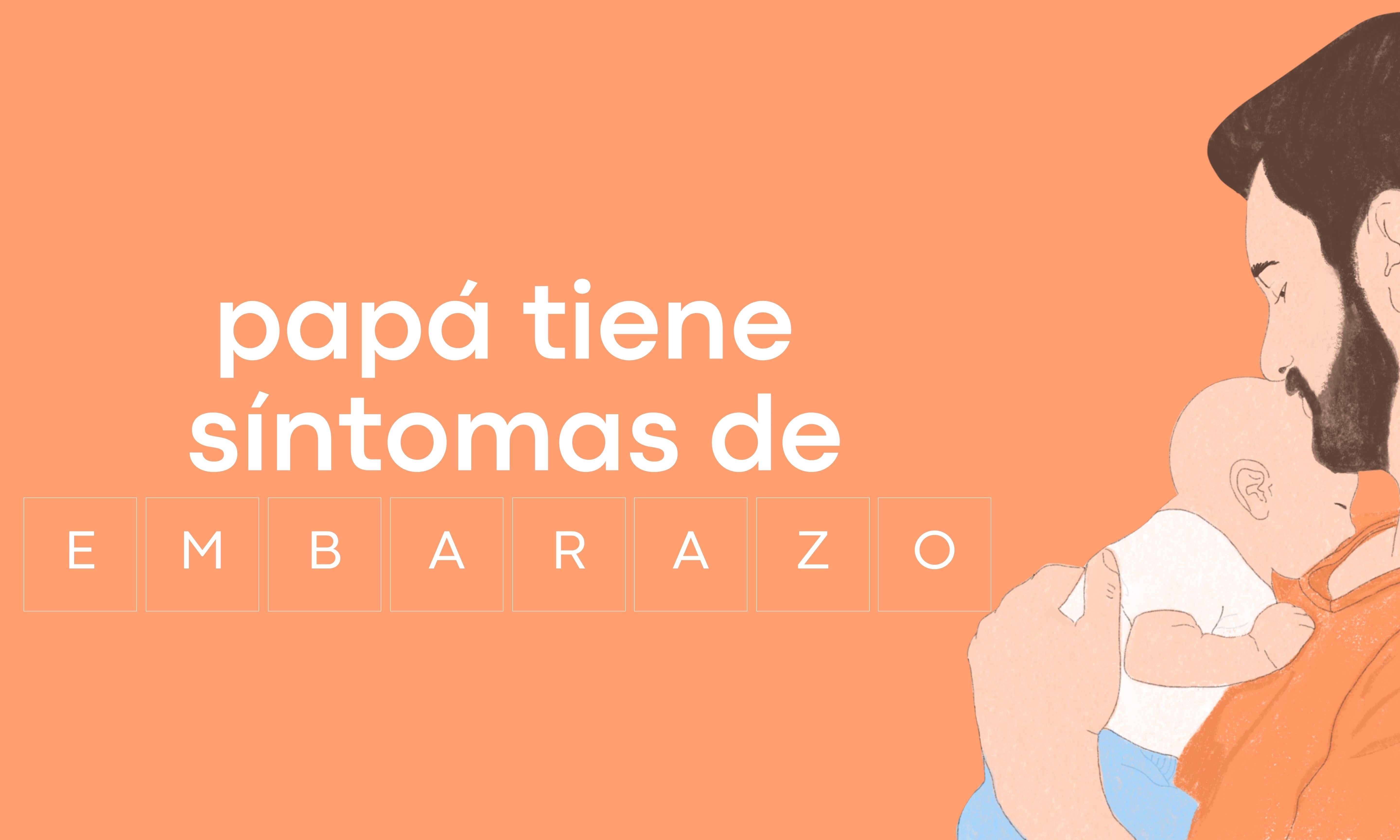 Papá tiene síntomas de embarazo