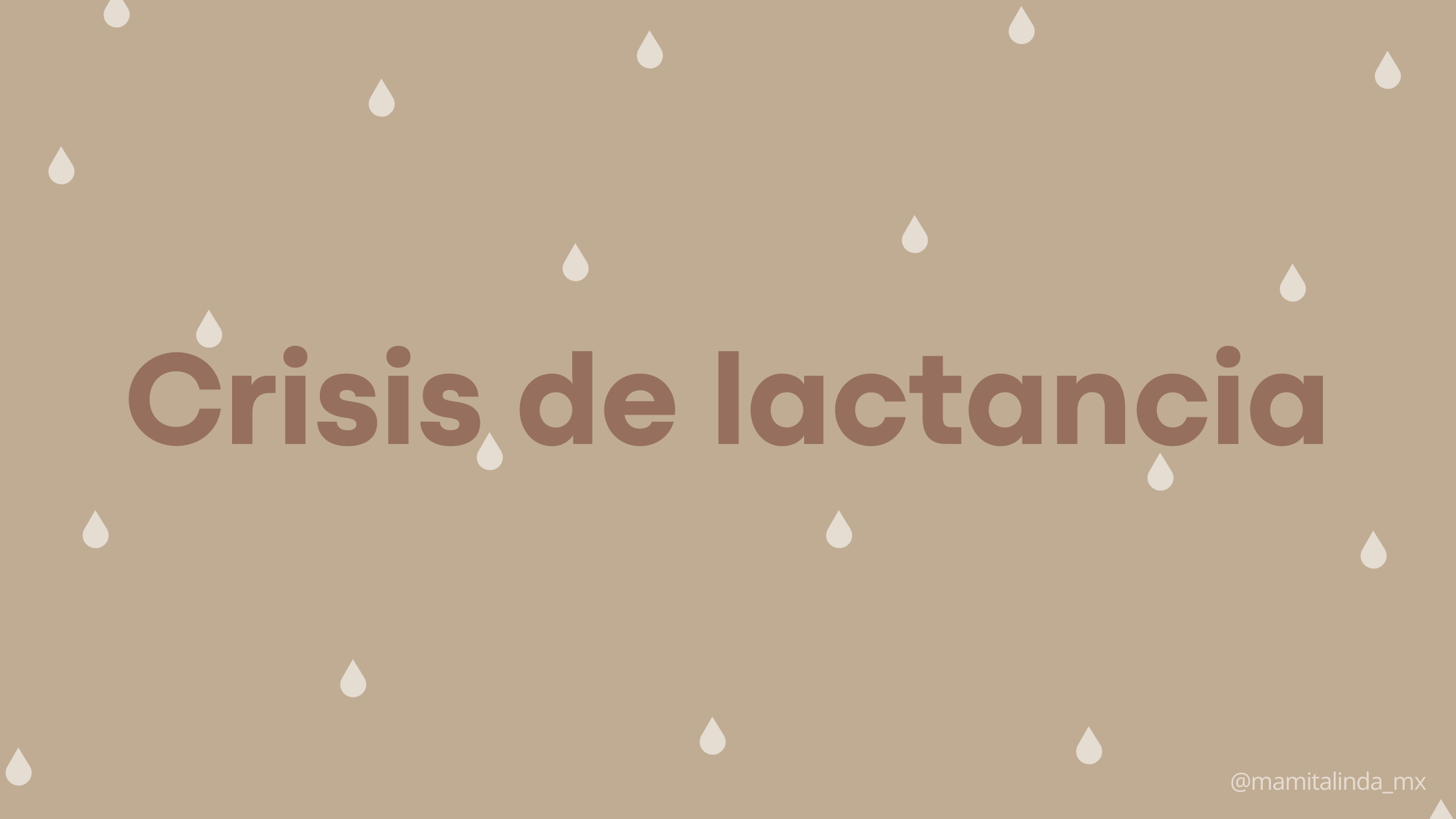 Crisis de lactancia