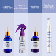 Kit Belleza Pro - elimina manchas y ojeras, estimula crecimiento capilar, trata acné