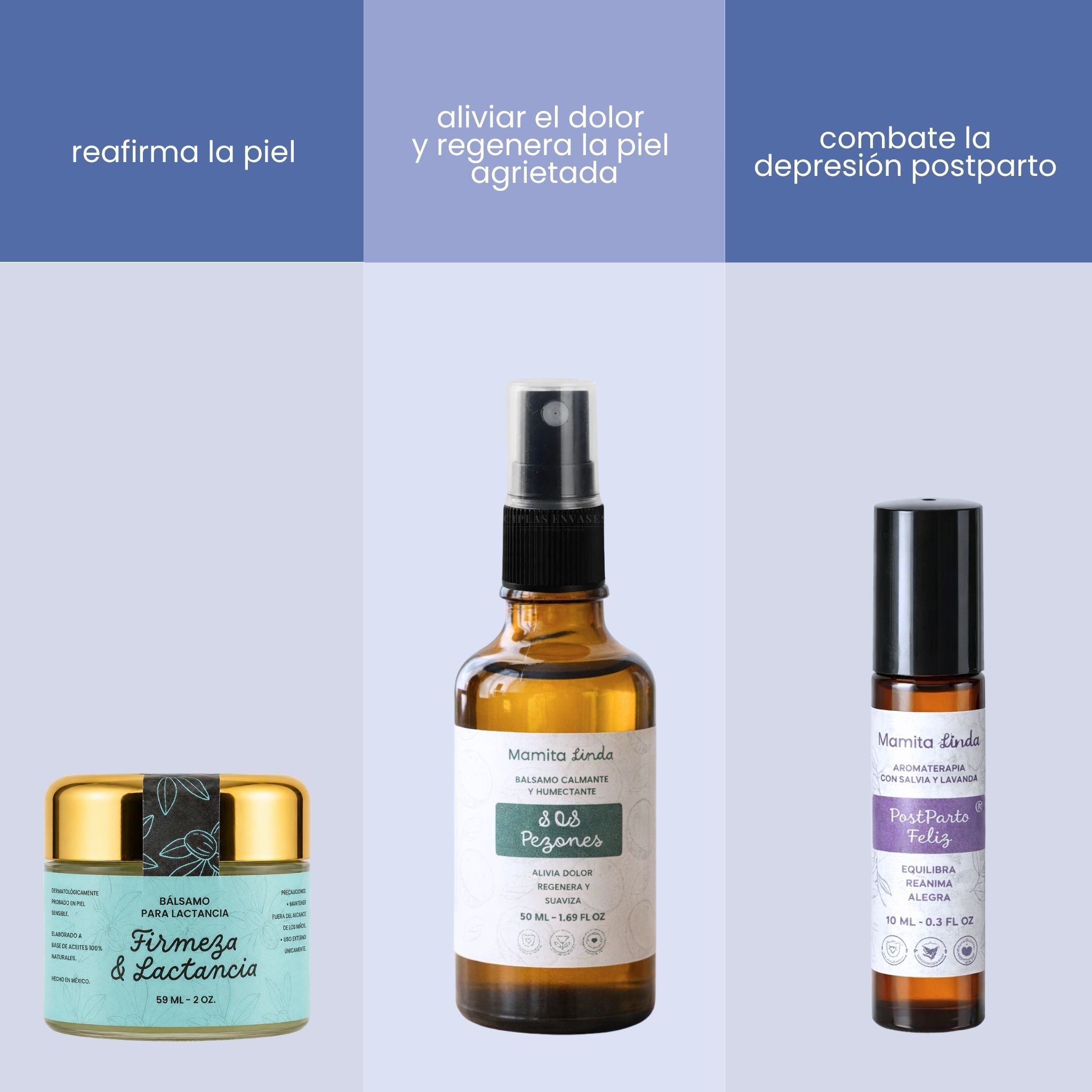 Kit Lactancia - reafirma, estimula y alivia dolor